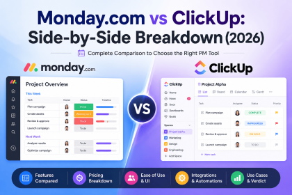 Monday.com vs ClickUp: Side-by-Side Breakdown (2026)